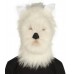 Furry Dog Collection | Men's White Furry Dog Costume Cosplay Wig & Mask | Premium Breathable Capless Cap