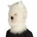Furry Dog Collection | Men's White Furry Dog Costume Cosplay Wig & Mask | Premium Breathable Capless Cap