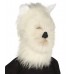 Furry Dog Collection | Men's White Furry Dog Costume Cosplay Wig & Mask | Premium Breathable Capless Cap