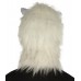 Furry Dog Collection | Men's White Furry Dog Costume Cosplay Wig & Mask | Premium Breathable Capless Cap