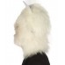 Furry Dog Collection | Men's White Furry Dog Costume Cosplay Wig & Mask | Premium Breathable Capless Cap