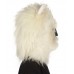Furry Dog Collection | Men's White Spiked Furry Dog Cosplay Wig & Mask | Premium Breathable Capless Cap