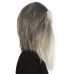 Furry Dog Collection | Men's White and Grey Straight Furry Dog Cosplay Wig & Mask | Premium Breathable Capless Cap