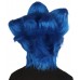 Furry Game | Men's White and Blue Straight Long Furry Hedghog Costume Cosplay Wig | Premium Breathable Capless Cap