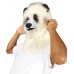 HPO White and Black Panda Wig with Mask  - Long Synthetic Fibers | Premium Breathable Capless Cap
