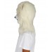 HPO White Polar Bear Wig with Mask - Long Synthetic Fibers | Premium Breathable Capless Cap