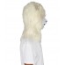 HPO White Polar Bear Wig with Mask - Long Synthetic Fibers | Premium Breathable Capless Cap