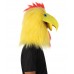 HPO Yellow and Red Chicken Wig with Mask  - Long Synthetic Fibers wig