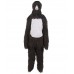HPO Black an Grey Gorilla Costume with Mask  - Long Synthetic Fibers Bundle