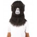 HPO Black an Greay Gorilla Wig with Mask  - Long Synthetic Fibers