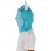 HPO Blue and Pink Scare Monster Wig with Mask  - Long Synthetic Fibers