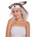 Furry Dog Collection | Women's White and Brown Straight Furry Dog Costume Cosplay Wig | Premium Breathable Capless Cap