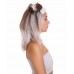 Furry Dog Collection | Women's White and Brown Straight Furry Dog Costume Cosplay Wig | Premium Breathable Capless Cap