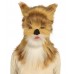 Furry Fox Collection | Women's White and Blonde Straight Furry Cat Cosplay Wig & Mask | Premium Breathable Capless Cap