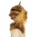Furry Fox Collection | Women's White and Blonde Straight Furry Cat Cosplay Wig & Mask | Premium Breathable Capless Cap