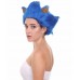 Womens Spiked Blue Cosplay Hedgehog Wig with Ears - Long Blue Hair - Capless Cap Design