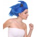 Womens Spiked Blue Cosplay Hedgehog Wig with Ears - Long Blue Hair - Capless Cap Design