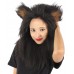 HPO Black Bear wig   - Long Synthetic Fibers