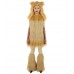 HPO Orange and Tan Lion Costume with Fir Boots  - Long Synthetic Fibers Bundle