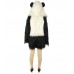 HPO White and Black Panda Costume with Hoodie - Long Synthetic Fibers Bundle