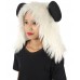 HPO White and Black Panda wig - Long Synthetic Fibers