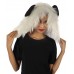 HPO White and Black Panda wig - Long Synthetic Fibers