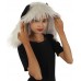 HPO White and Black Panda wig - Long Synthetic Fibers
