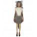 HPO White and Grey Mouse Costume with Mask  - Long Synthetic Fibers Bundle