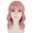 Women Shoulder Length Wavy Wigs Light Pink