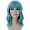 Adults Women Shoulder Length Wavy Wigs Darker Teal