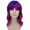Women Shoulder Length Heat Resistant Wavy Bob Wig Purple