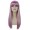 Womens Long Baby Pink Tinsel with Bangs Wig