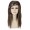 Women 60s Brunette Bouffant with Silver Tinsel Highlights wig