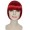 Women Red Tinsel Bob - Chin Length Wig with Tinsel Highlights