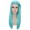 Adult Womens Long Straight Side Part  Cosplay Wig Light Blue