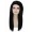 Adult Womens Long Straight Side Part  Cosplay Wig  Black