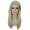 Adult Womens Long Straight Side Part  Cosplay Wig Blonde