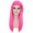 Adult Womens Long Straight Side Part  Cosplay Wig Dark Pink