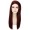 Adult Womens Long Straight Side Part  Cosplay Wig Dark Brown
