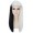 Adult Womens Long Straight Side Part  Cosplay Wig White/Black