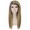 Adult Womens Long Straight Side Part  Cosplay Wig Mixed Blonde