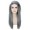 Adult Womens Long Straight Side Part  Cosplay Wig Grey