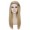 Adult Womens Long Straight Side Part  Cosplay Wig Strawberry Blonde