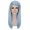 Adult Womens Long Straight Side Part  Cosplay Wig Ice Blue Blend