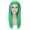 Adult Womens Long Straight Side Part  Cosplay Wig Green Ombre