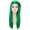 Adult Womens Long Straight Side Part  Cosplay Wig Green