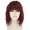 Women Shoulder Length Bangs Wavy Cosplay Wig Dark Brown