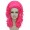 Women Troll Long Curly Wig Dark Pink