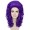 Women Troll Long Curly Wig Purple