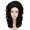 Women Troll Long Curly Wig Black